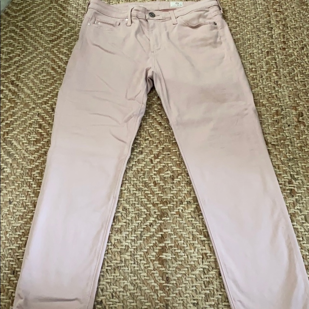 Blush colored cropped pants